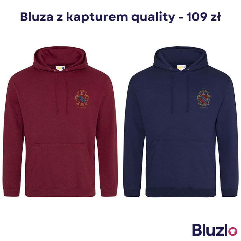 Bluza z kapturem V LO Kraków - obrazek 2