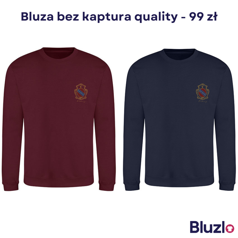 Bluza bez kaptura V LO Kraków - obrazek 2