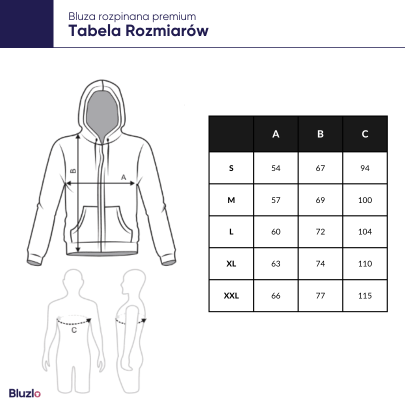 Bluza rozpinana V LO Kraków - obrazek 6