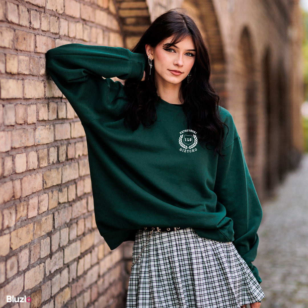 Bluza bez kaptura premium I LO Giżycko