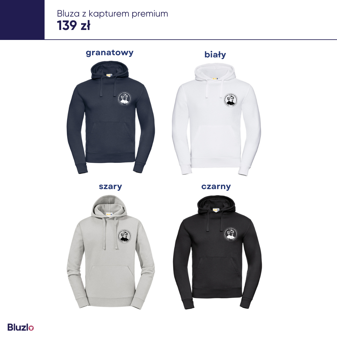 Bluza z kapturem premium I LO Prudnik - obrazek 2