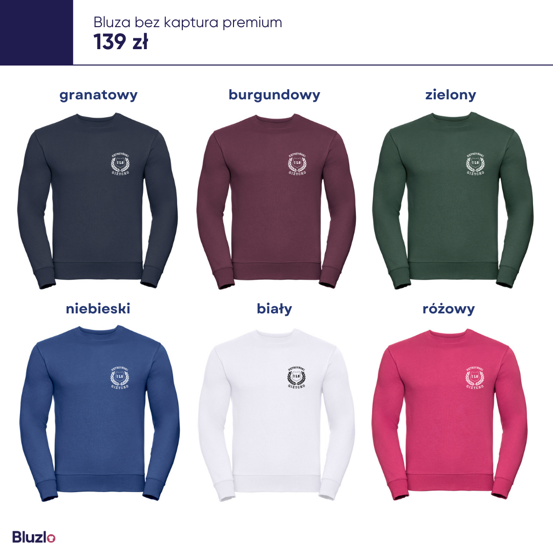 Bluza bez kaptura premium I LO Giżycko - obrazek 2