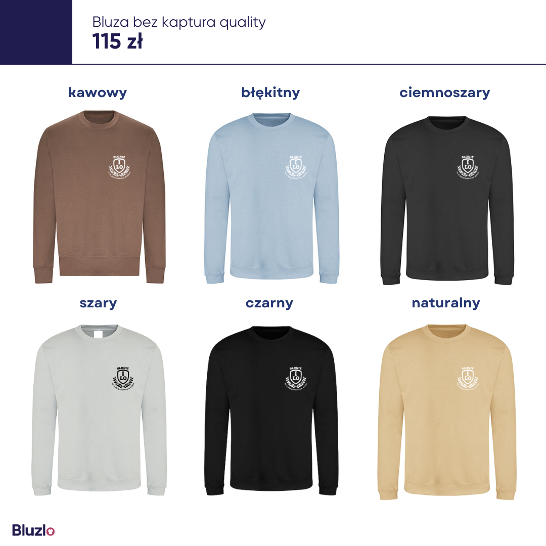 Bluza bez kaptura I LO Błonie - obrazek 4