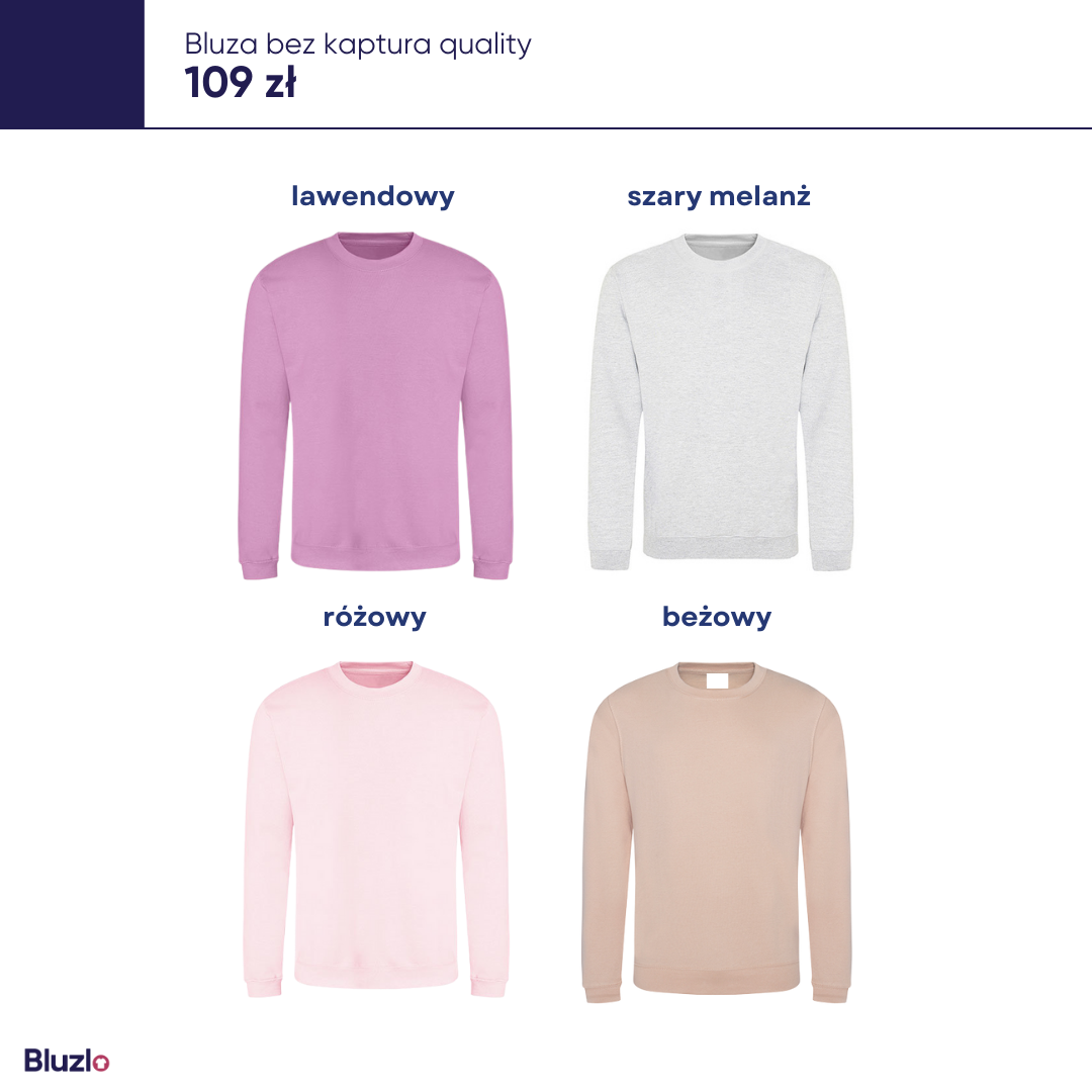 Bluza bez kaptura produkty basic - obrazek 5
