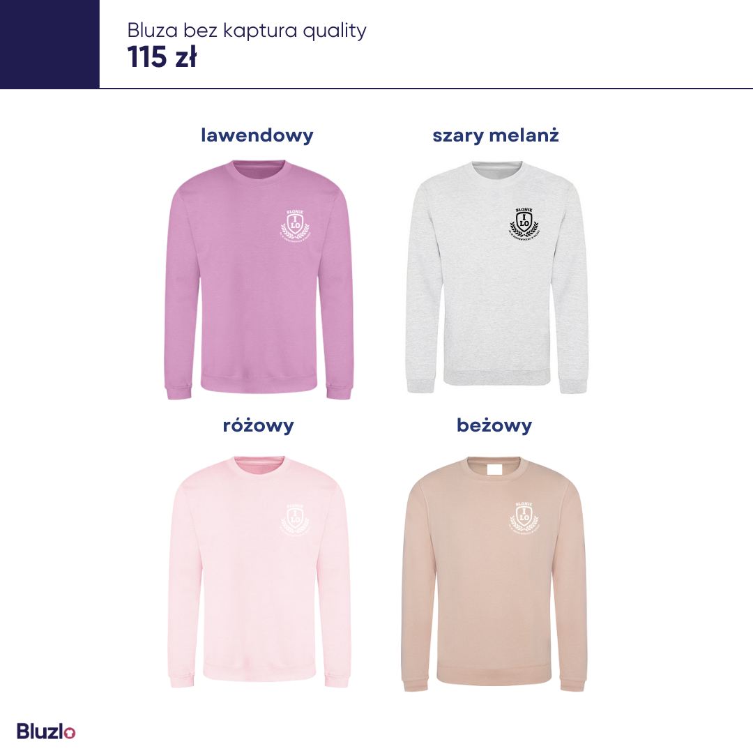 Bluza bez kaptura I LO Błonie - obrazek 5