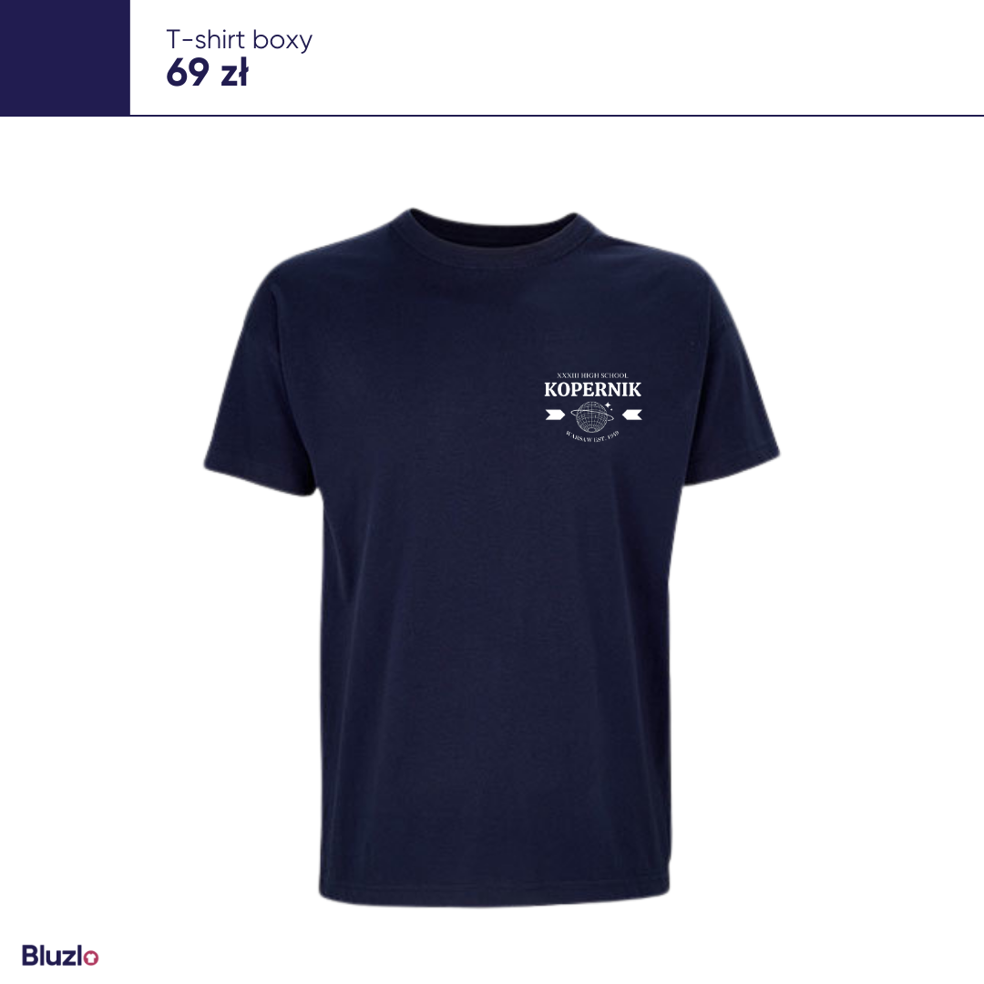 T-Shirt boxy XXXIII LO Warszawa - obrazek 2