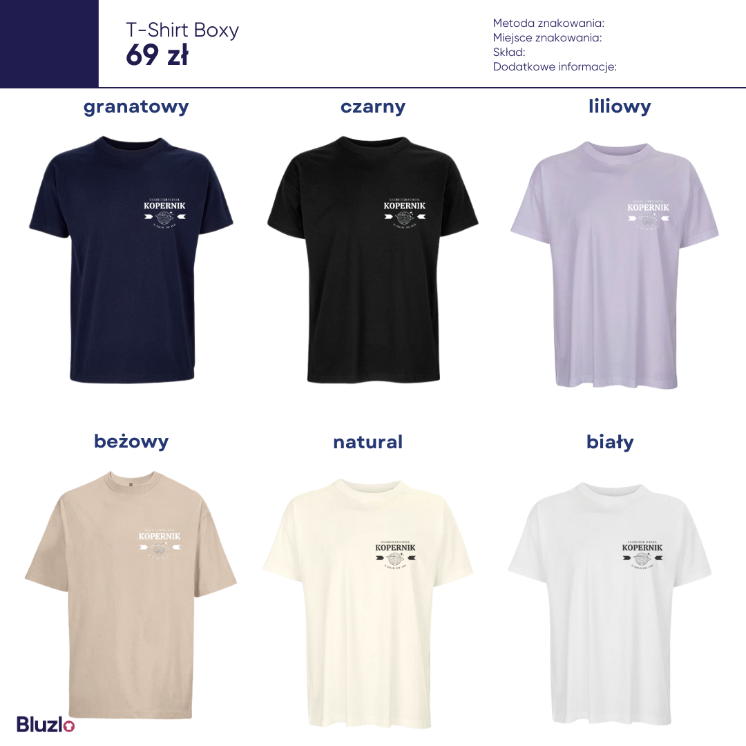 T-Shirt boxy XXXIII LO Warszawa - obrazek 3