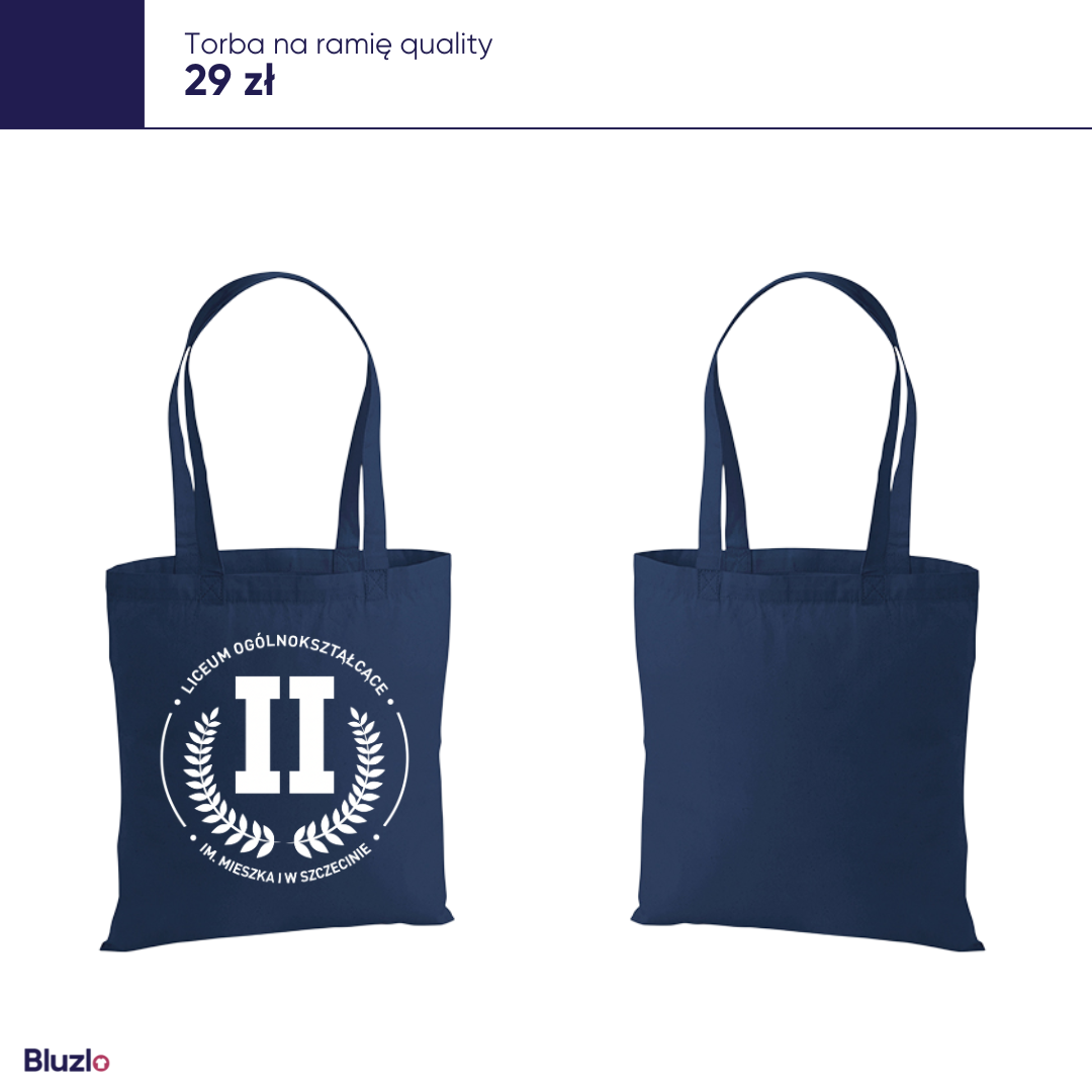 Torba na ramię II LO Szczecin - obrazek 2