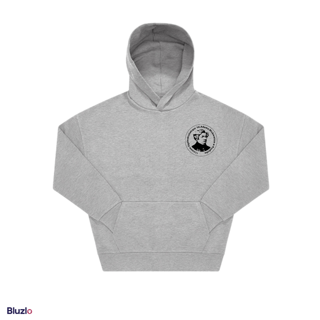 Bluza boxy z kapturem I LO Prudnik