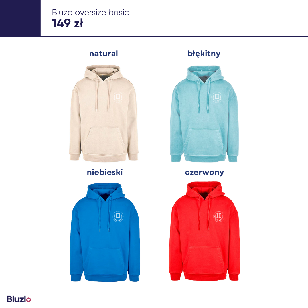 Bluza oversize II LO Szczecin - obrazek 4