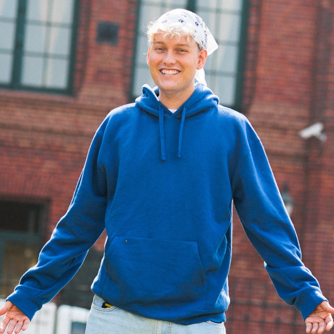 Bluza z kapturem premium produkty basic - obrazek 2