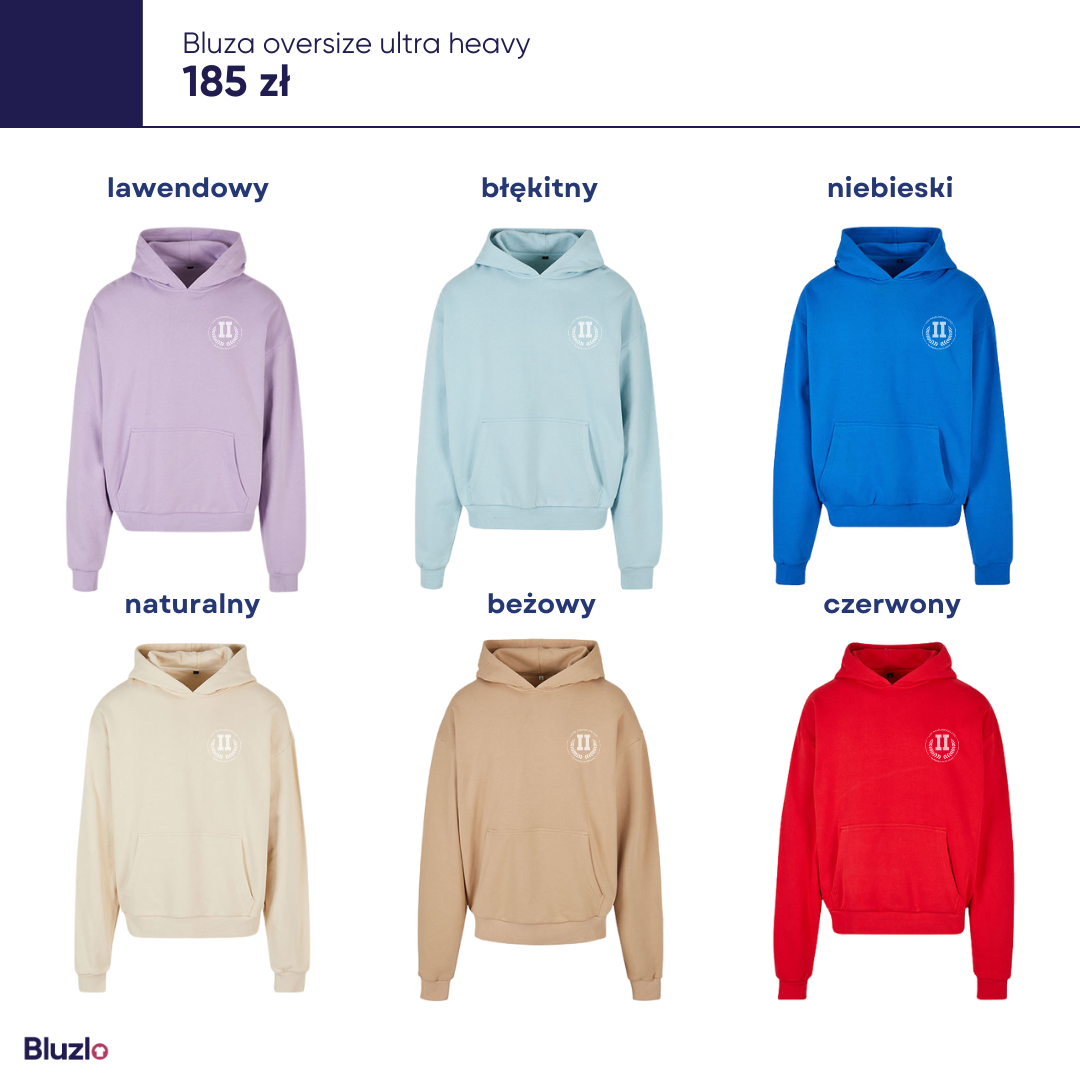 Bluza oversize ultra heavy II LO Szczecin - obrazek 4