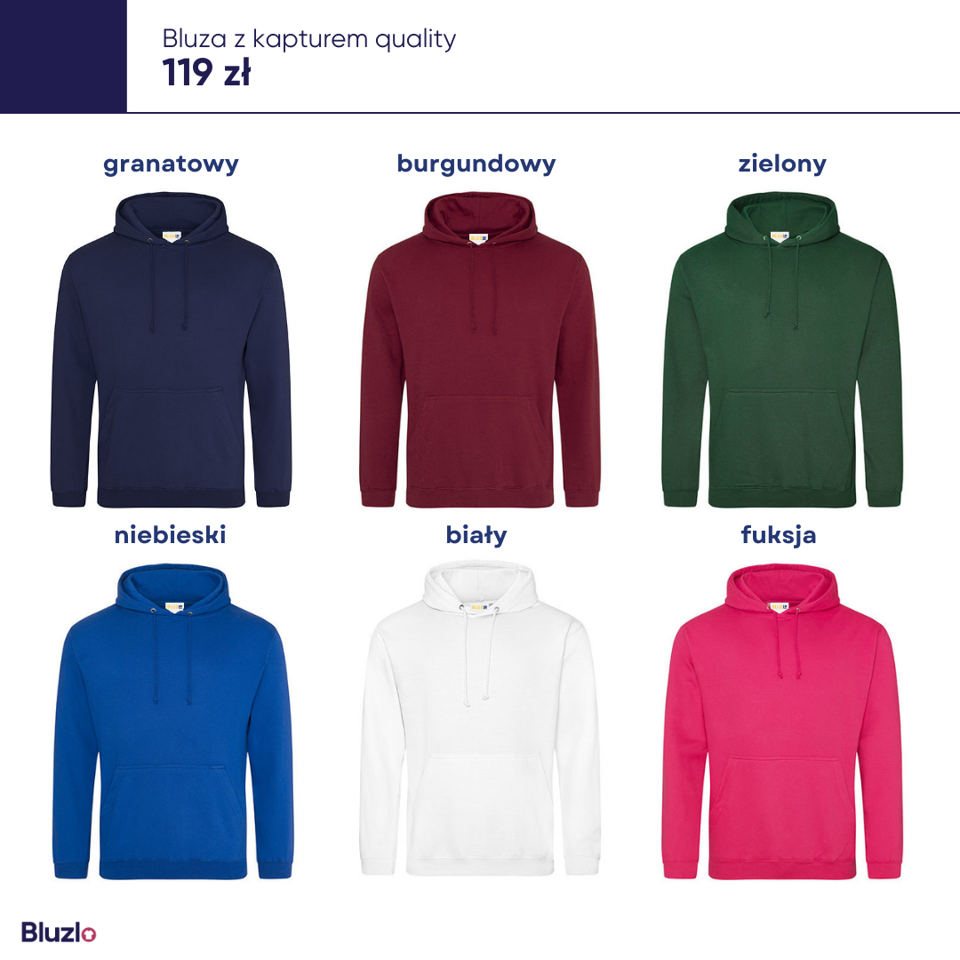 Bluza z kapturem produkty basic - obrazek 3