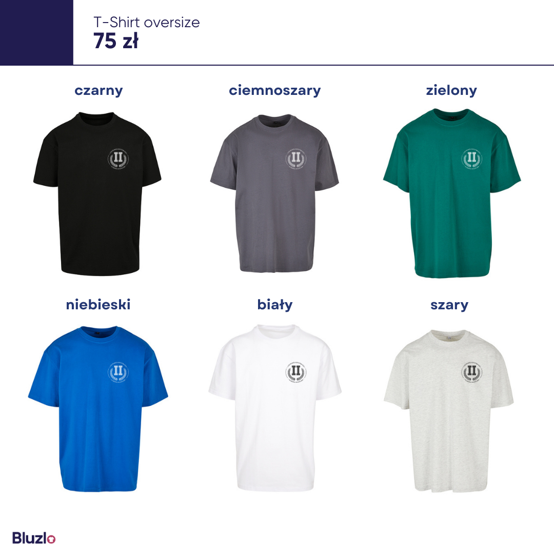 T-Shirt oversize II LO Szczecin - obrazek 3