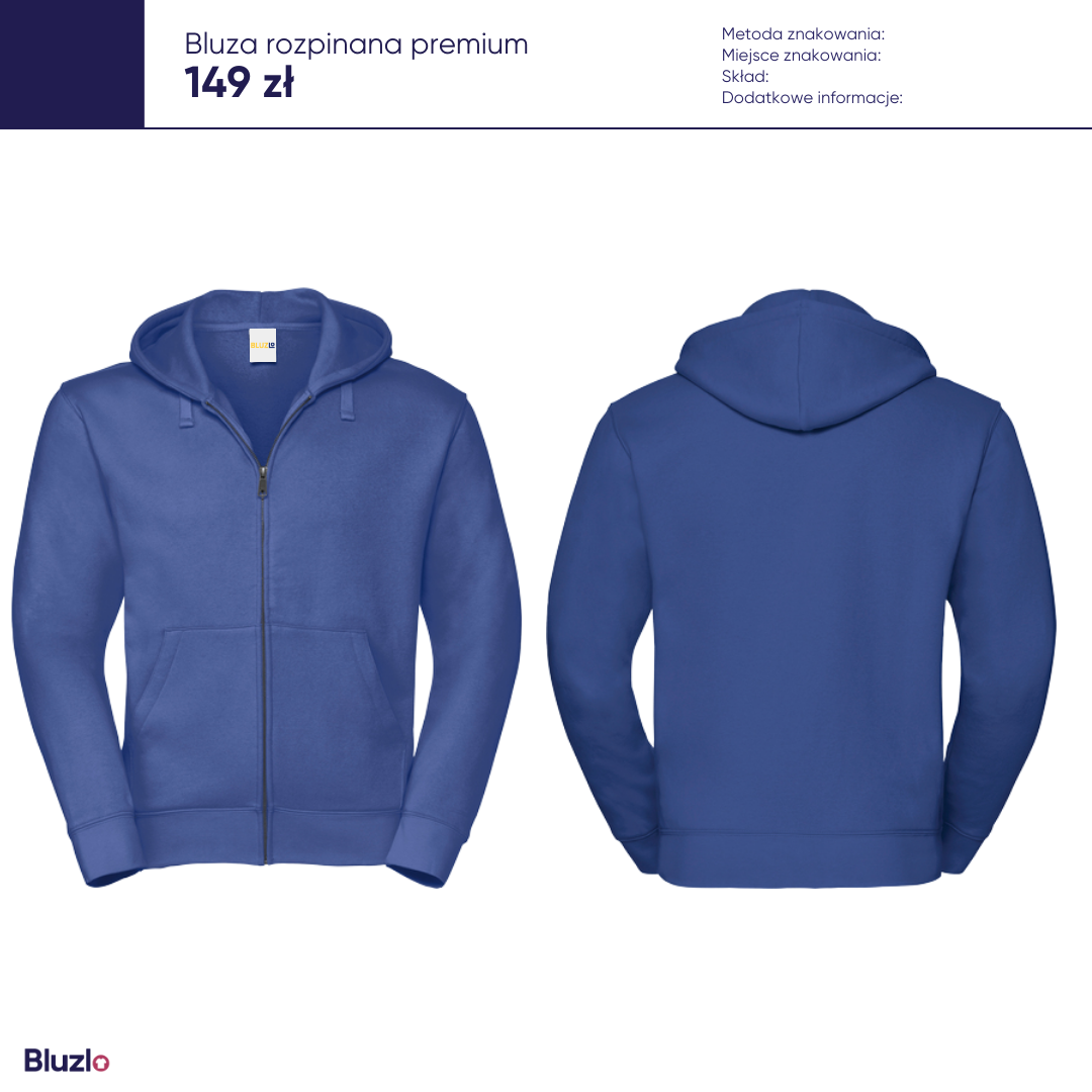 Bluza rozpinana premium produkty basic - obrazek 2