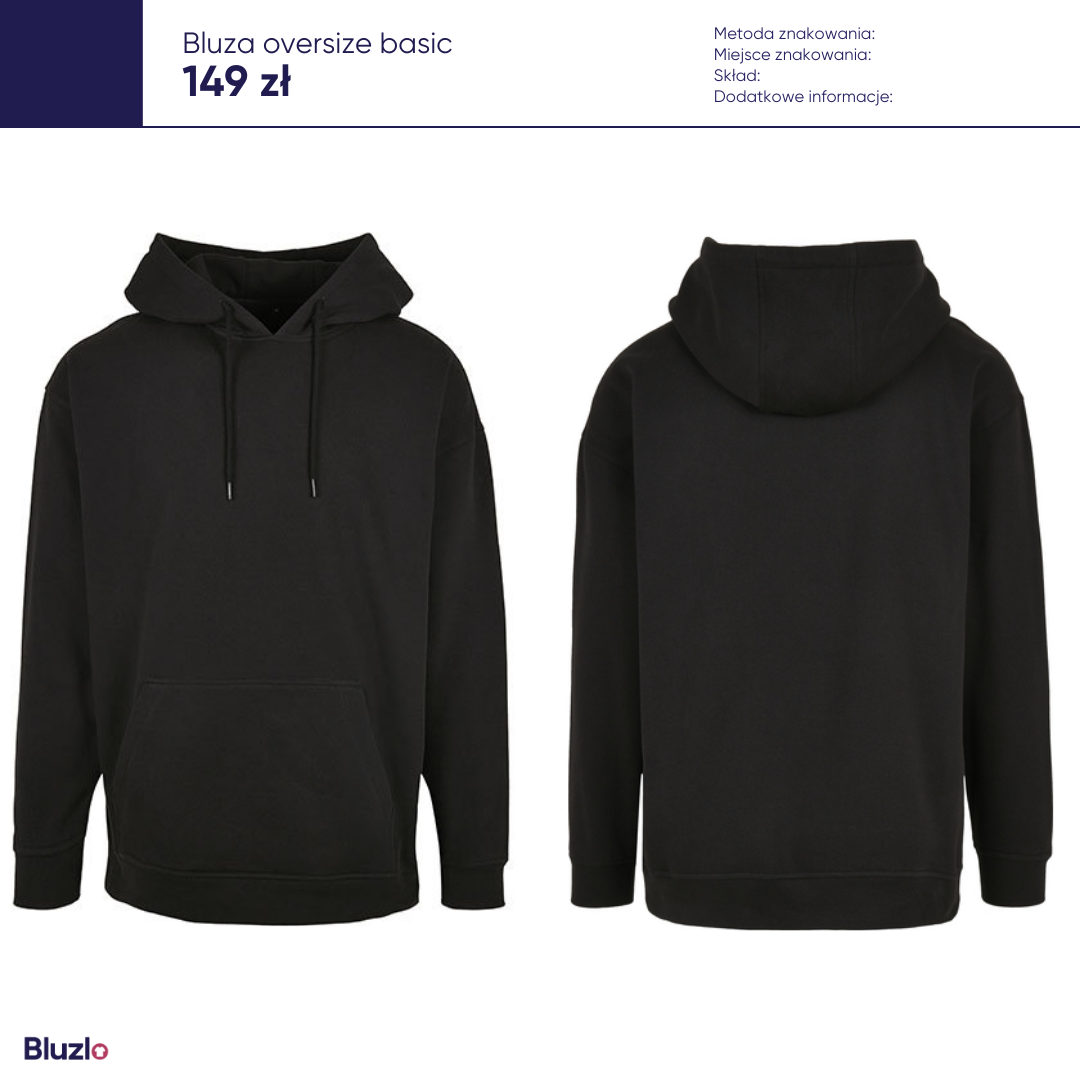 Bluza oversize basic produkty basic - obrazek 2