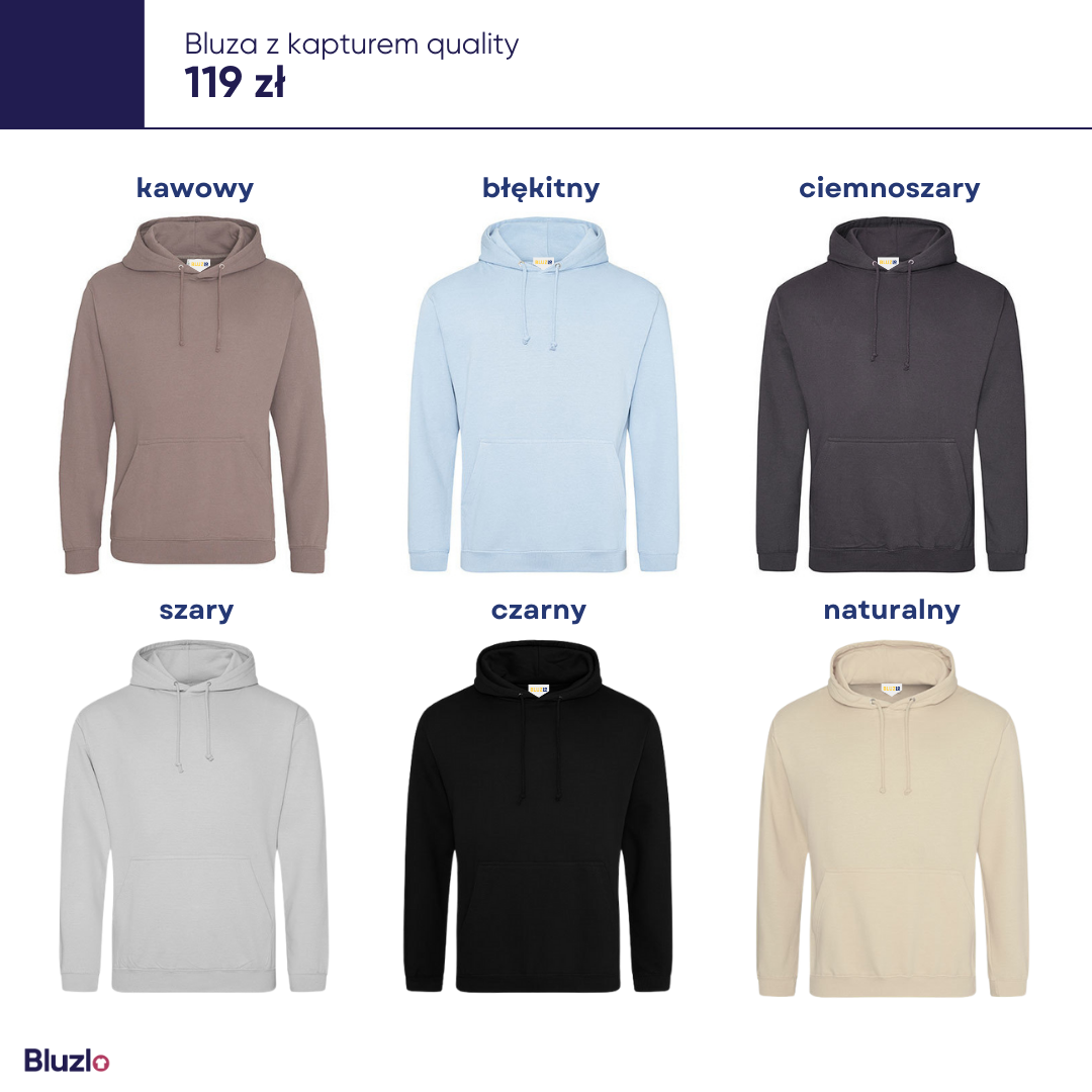 Bluza z kapturem produkty basic - obrazek 4