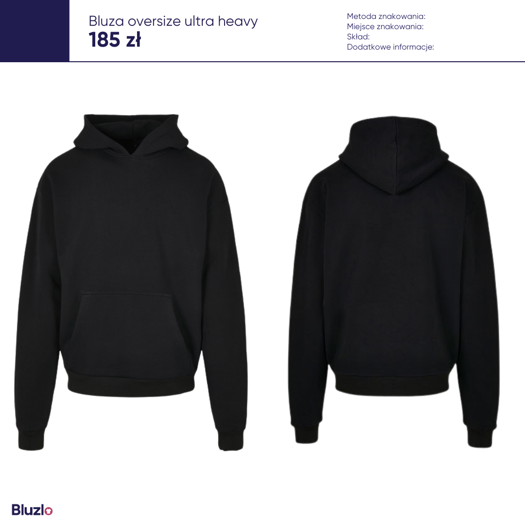 Bluza oversize ultra heavy produkty basic - obrazek 2
