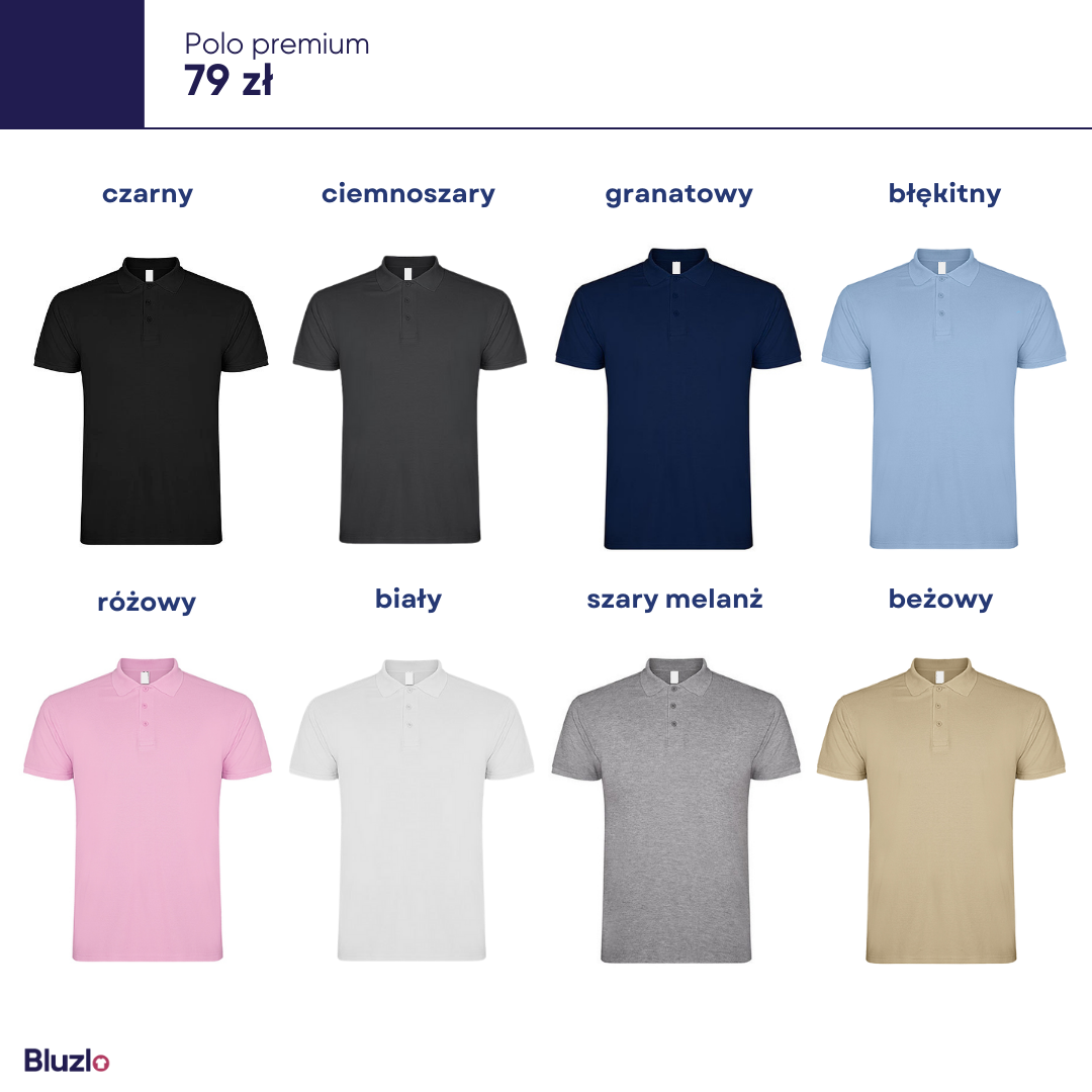 Koszulka polo premium produkty basic - obrazek 3