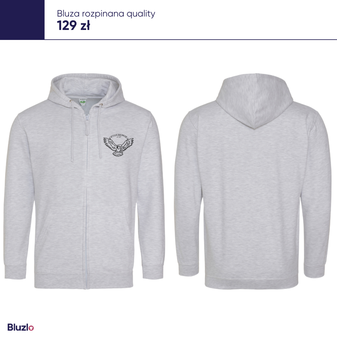 Bluza rozpinana IV LO Piaseczno - obrazek 2