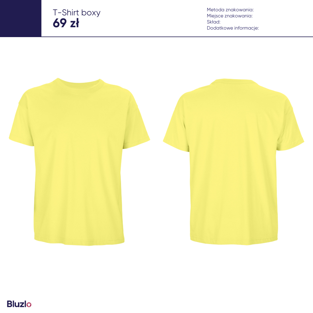 T-Shirt boxy produkty basic - obrazek 2