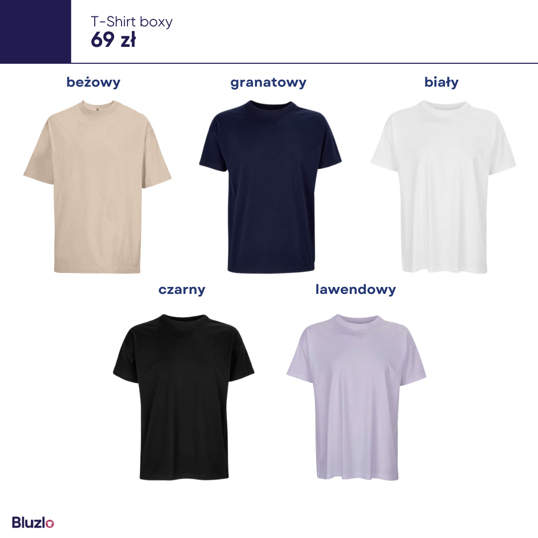 T-Shirt boxy produkty basic - obrazek 3