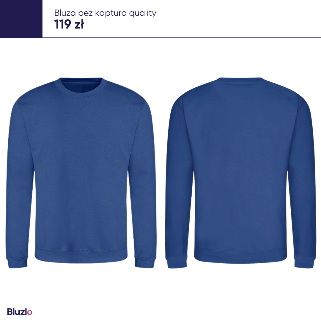 Bluza bez kaptura produkty basic - obrazek 2