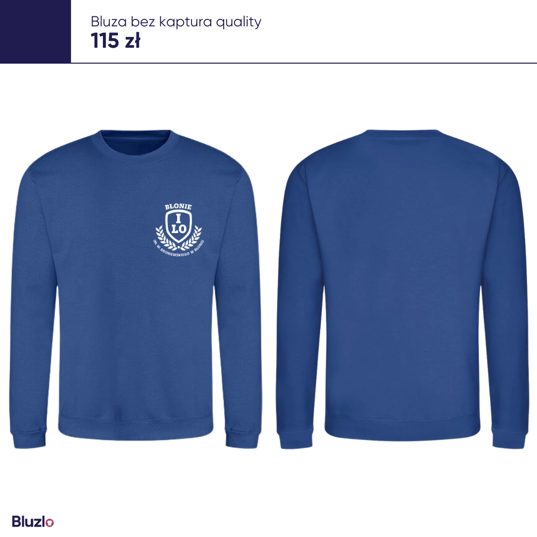 Bluza bez kaptura I LO Błonie - obrazek 2