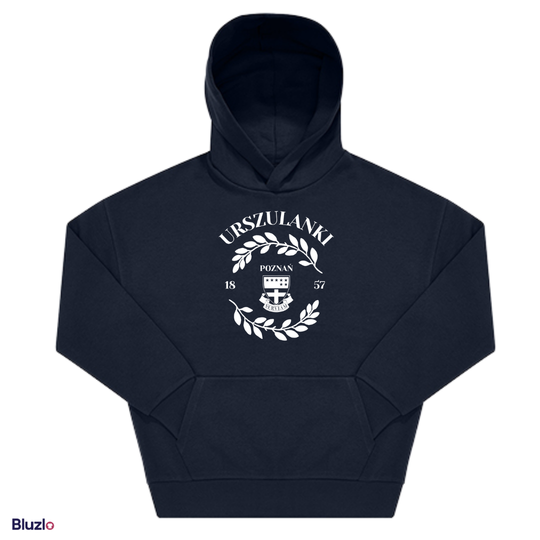 Bluza boxy z kapturem LO Urszulanek Poznań