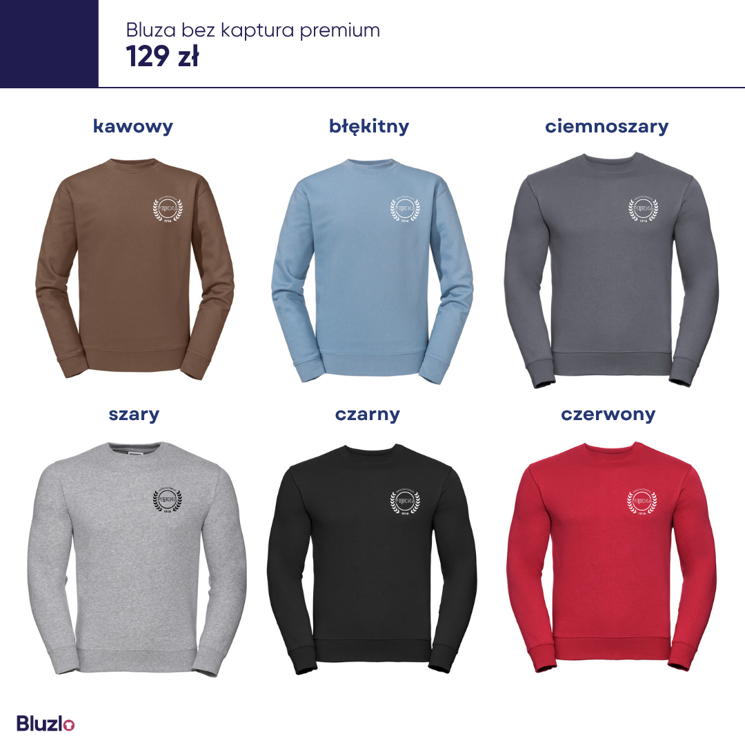 Bluza bez kaptura premium I LO Mińsk Mazowiecki - obrazek 5