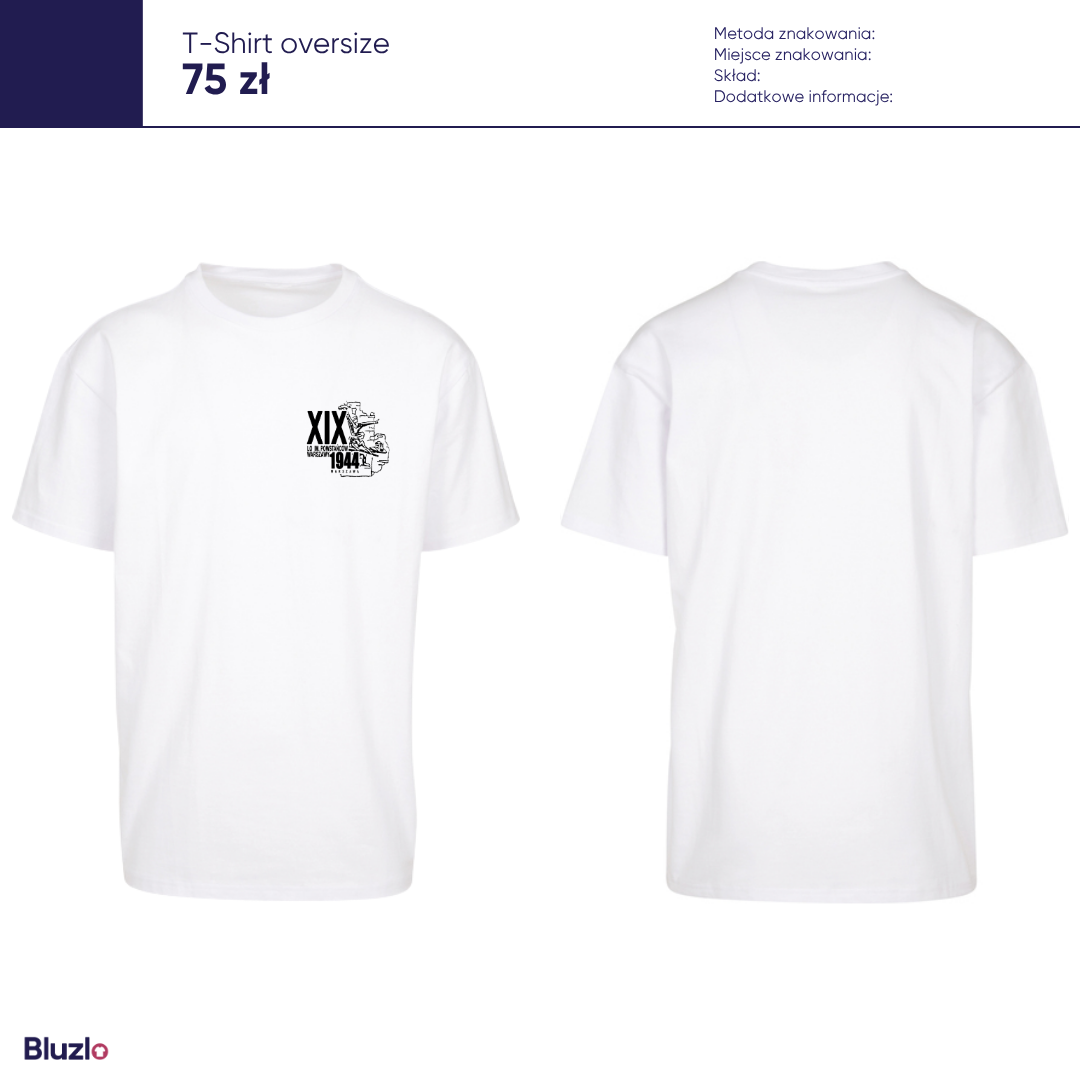 T-Shirt oversize XIX LO Warszawa - obrazek 2