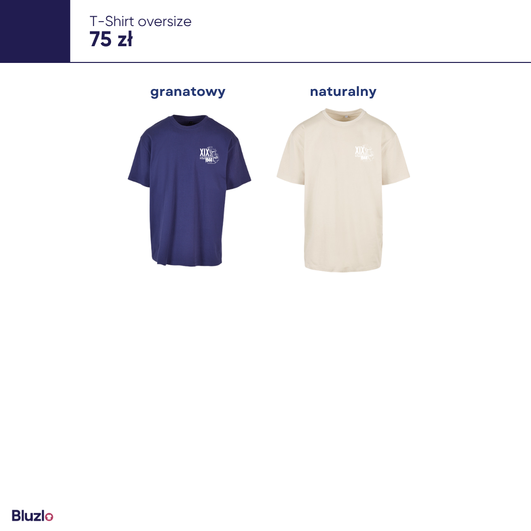 T-Shirt oversize XIX LO Warszawa - obrazek 4