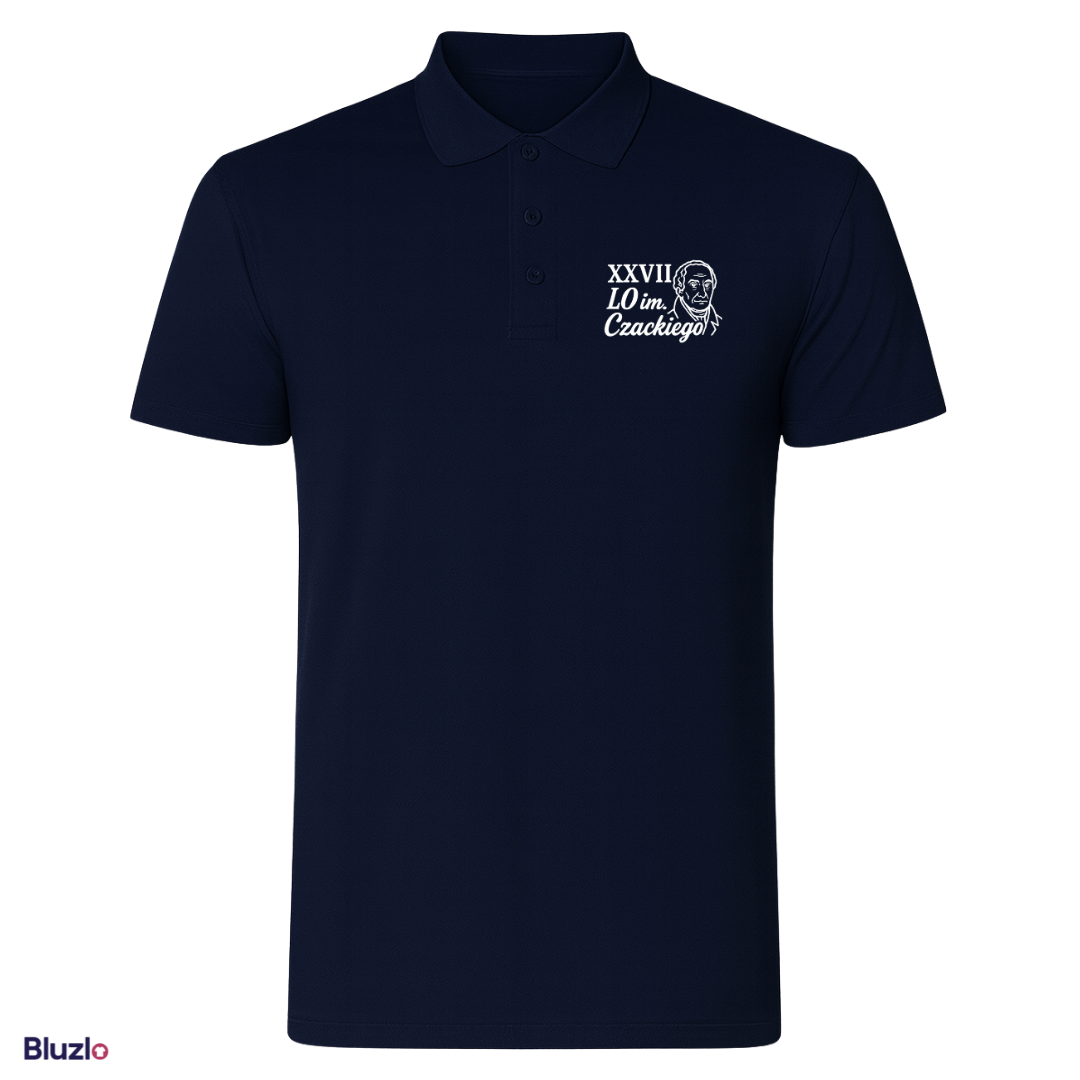 Koszulka polo premium XXVII LO Warszawa