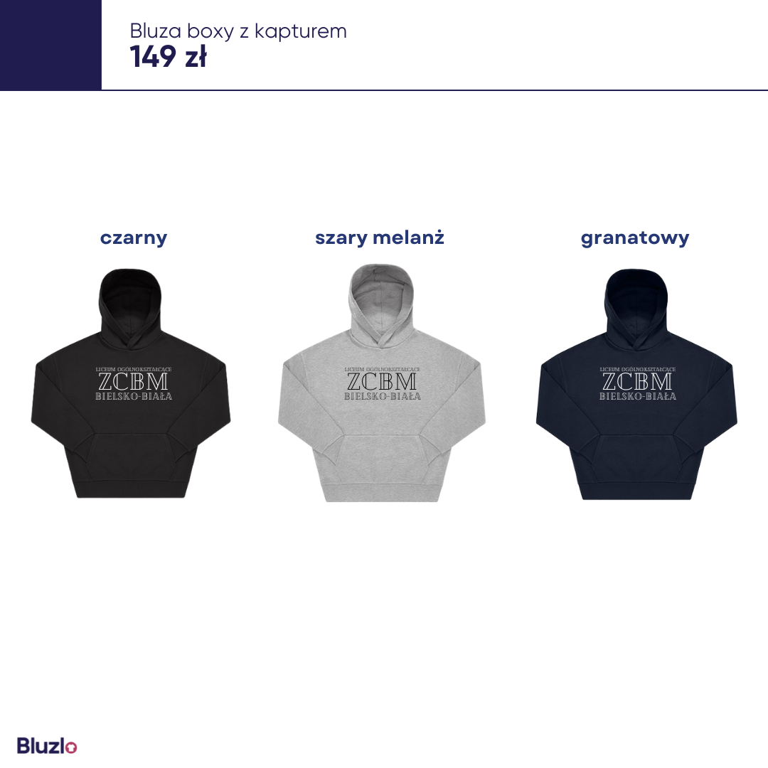 Bluza boxy z kapturem Lechner Bielsko-Biała - obrazek 3