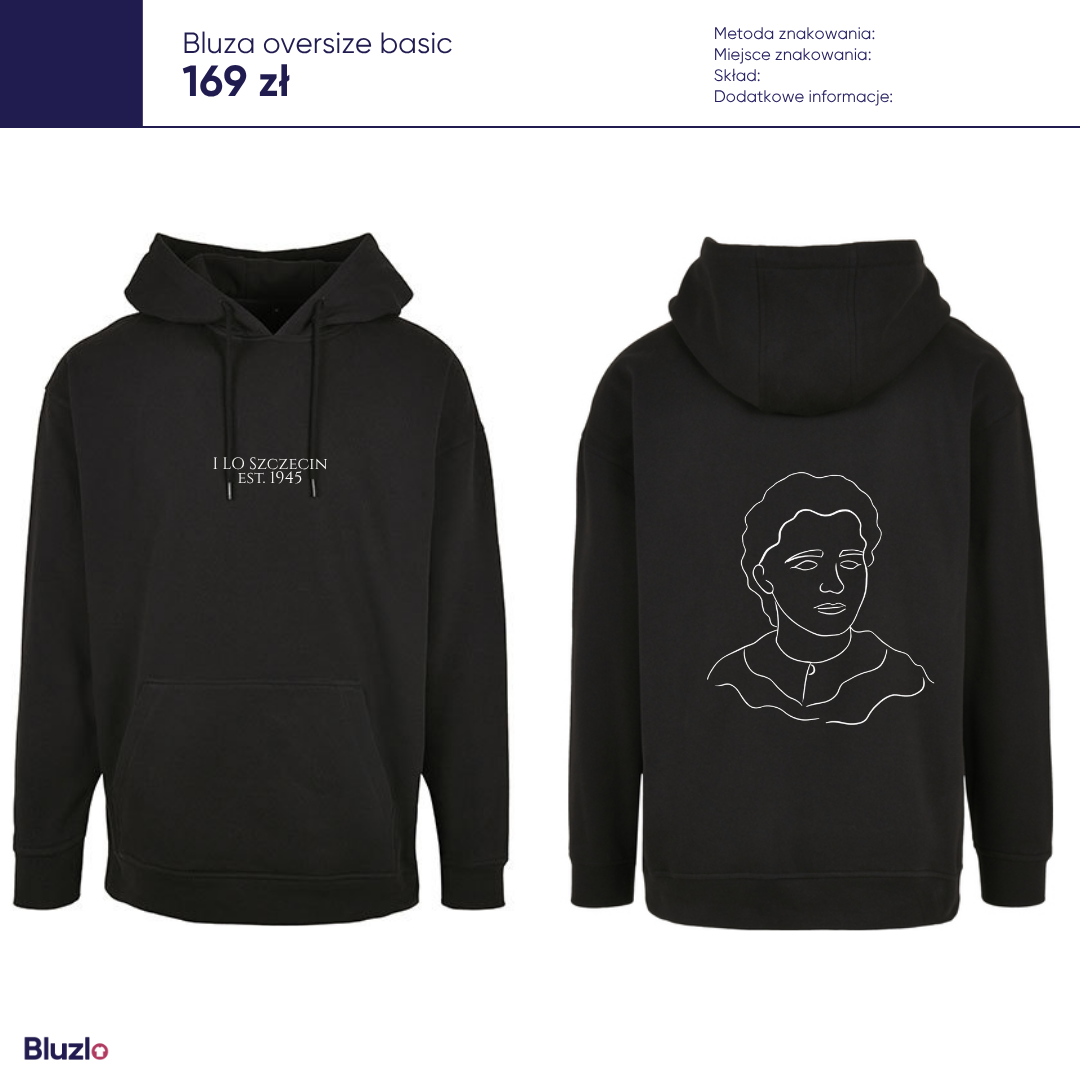 Bluza oversize basic I LO Szczecin - obrazek 2