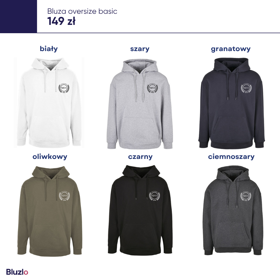 Bluza oversize basic I LO Mińsk Mazowiecki - obrazek 4