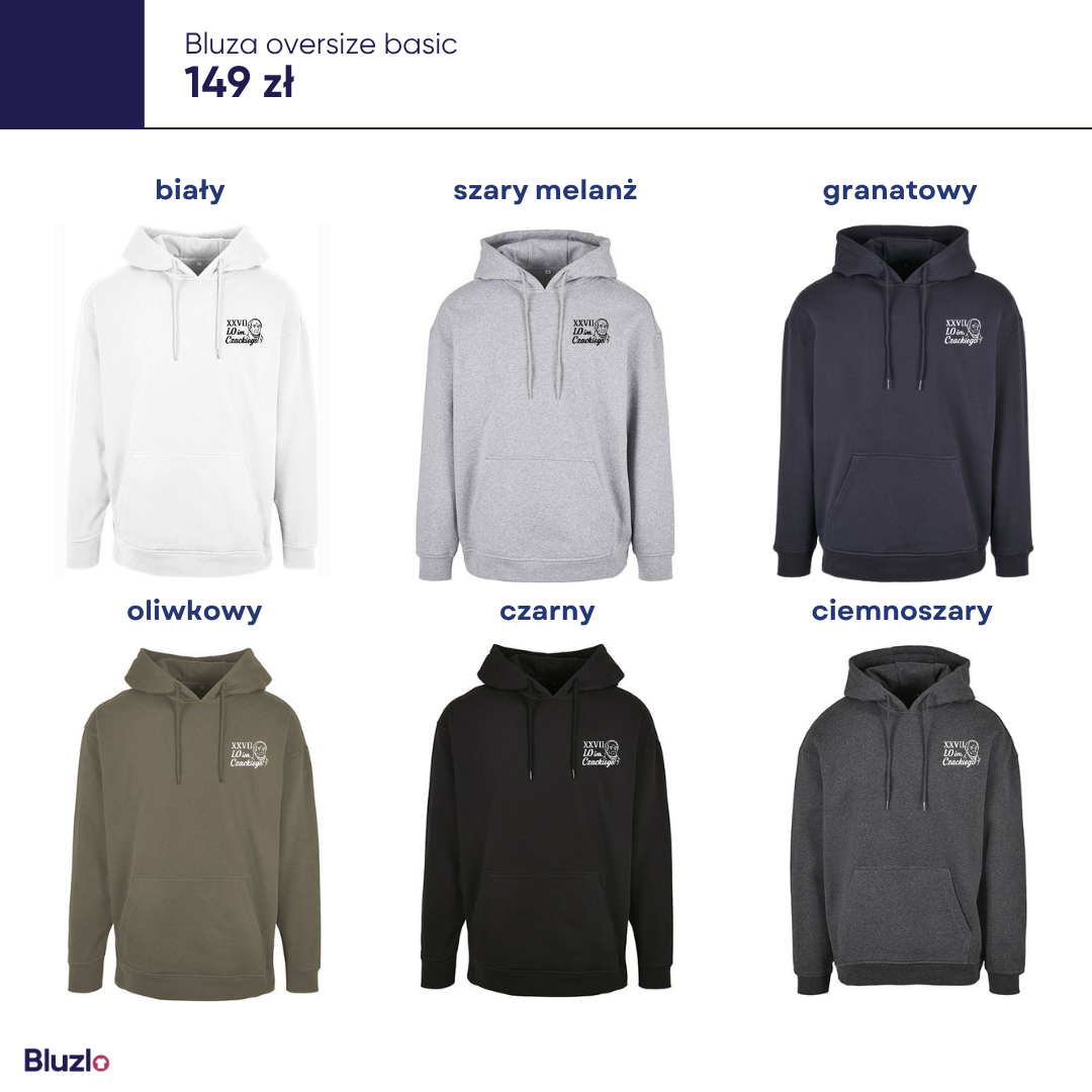 Bluza oversize basic XXVII LO Warszawa - obrazek 3