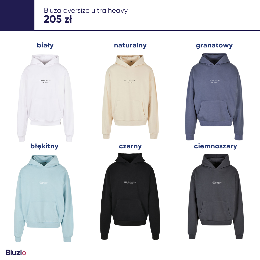 Bluza oversize ultra heavy I LO Szczecin - obrazek 3