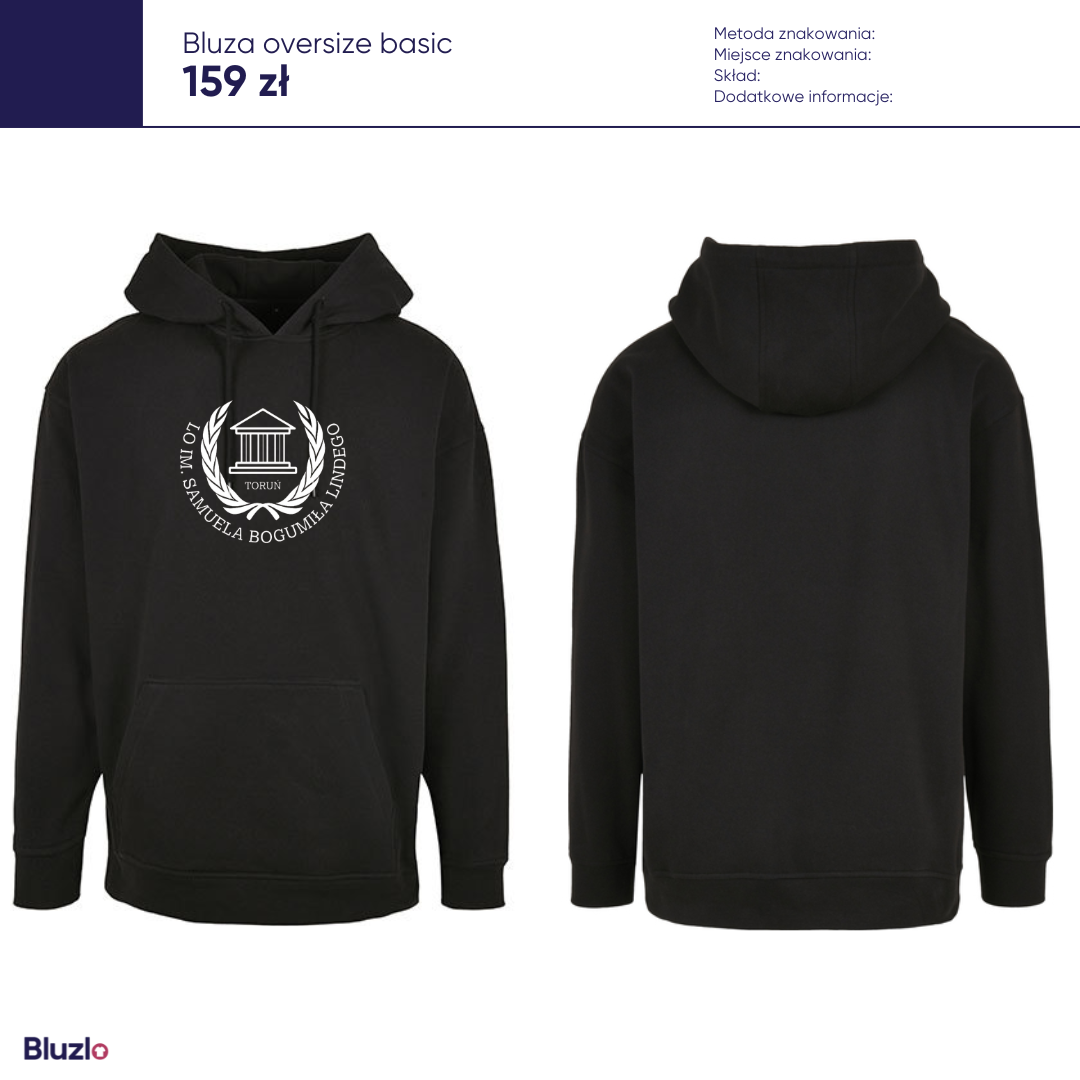 Bluza oversize basic III LO Toruń - obrazek 2