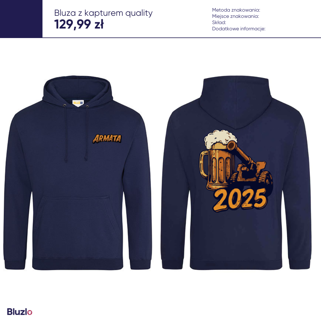 Bluza z kapturem Armata - obrazek 4
