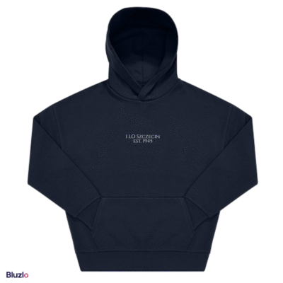 Bluza boxy z kapturem I LO Szczecin