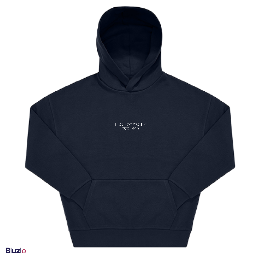 Bluza boxy z kapturem I LO Szczecin