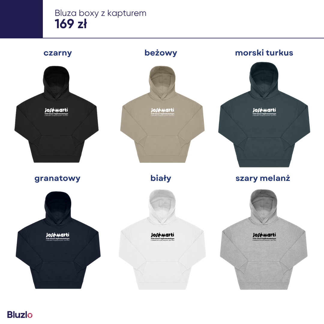 Bluza boxy z kapturem Jose Marti Warszawa - obrazek 4