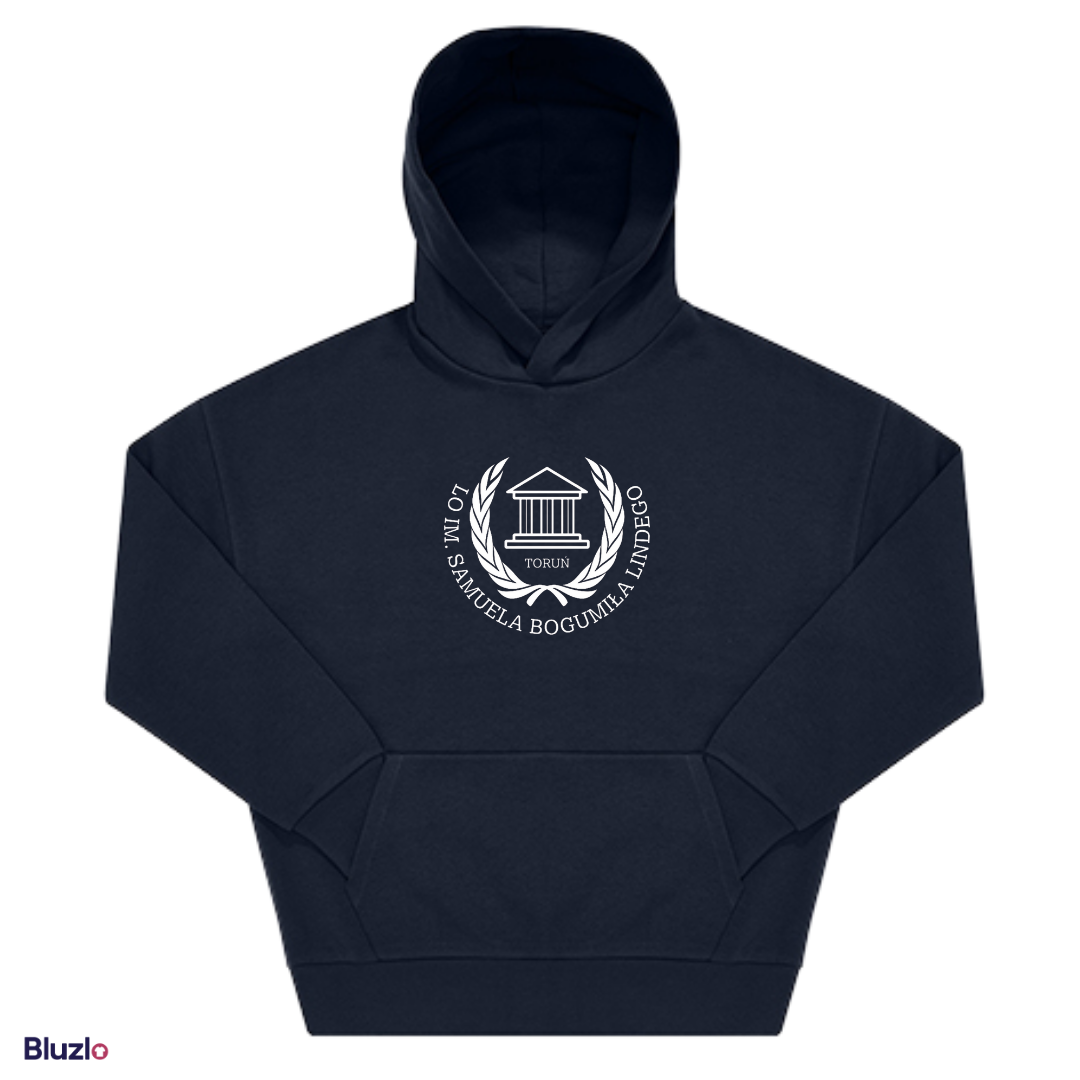Bluza boxy z kapturem III LO Toruń