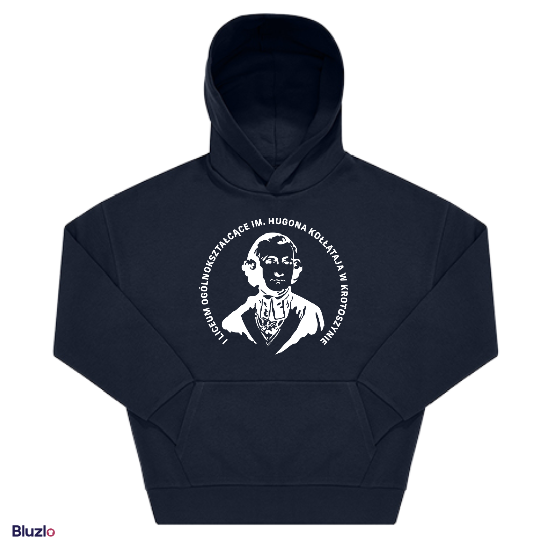 Bluza boxy z kapturem I LO Krotoszyn