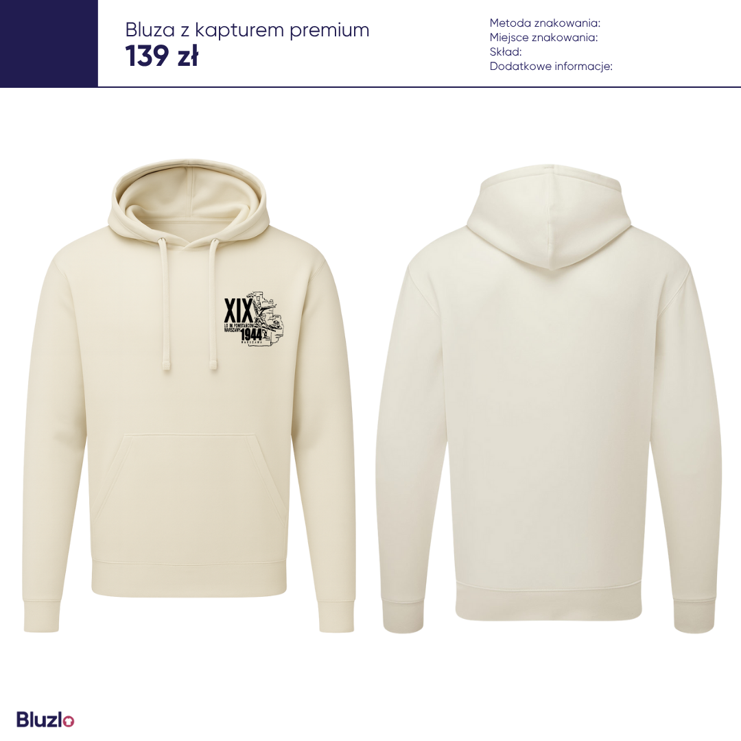 Bluza z kapturem XIX LO Warszawa - obrazek 2