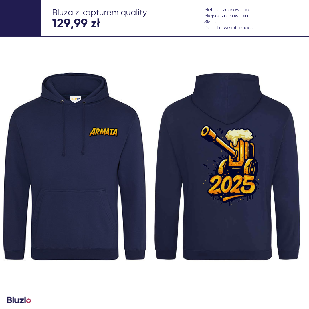 Bluza z kapturem Armata - obrazek 8