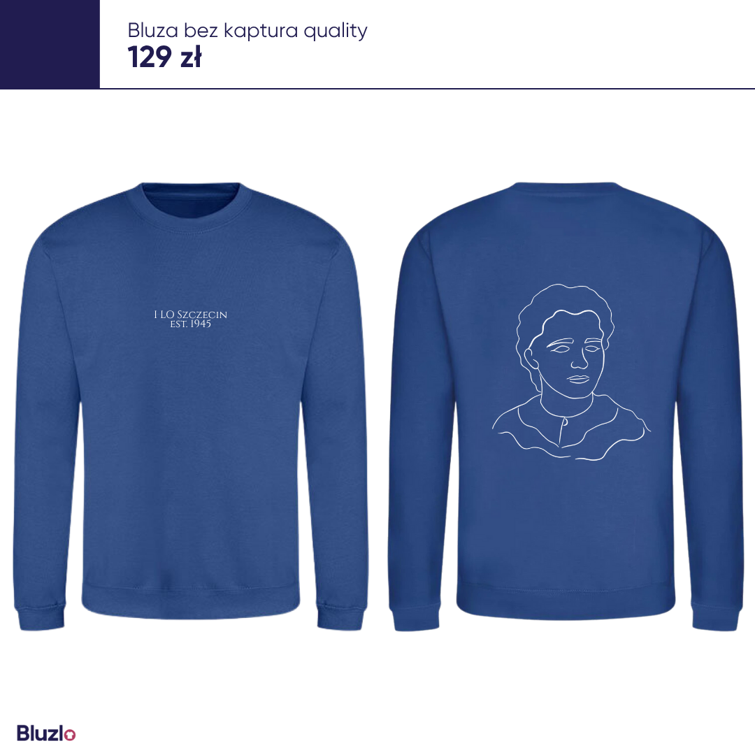 Bluza bez kaptura I LO Szczecin - obrazek 2