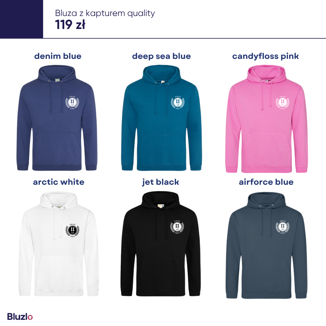 Bluza z kapturem II LO Kielce - obrazek 4