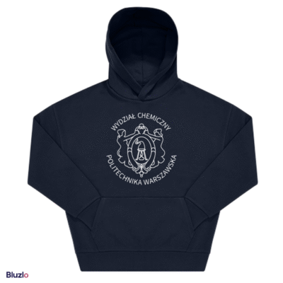Bluza boxy z kapturem Chemiczny PW reprezentacyjna - PL/ENG